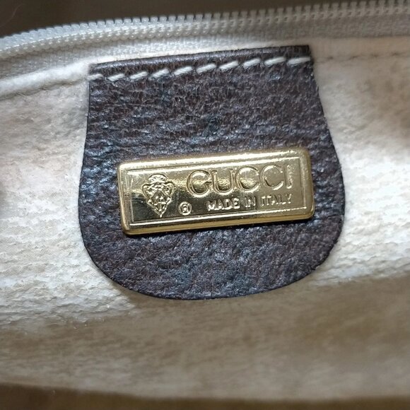 Authentic Gucci Vintage Brown PVC Hand Bag mn388-112725 - Picture 16 of 16